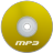 Mp3 Yellow Icon 48x48 png